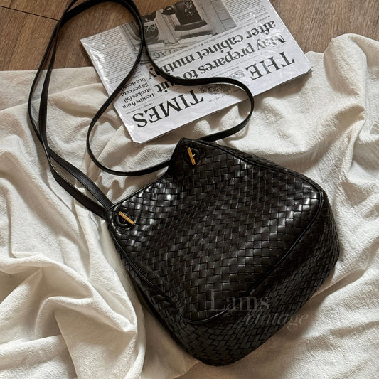 Vintage Bottega Veneta leather shoulder/crossbody bag