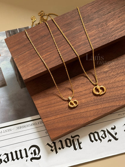 Vintage Dior CD necklaces💫