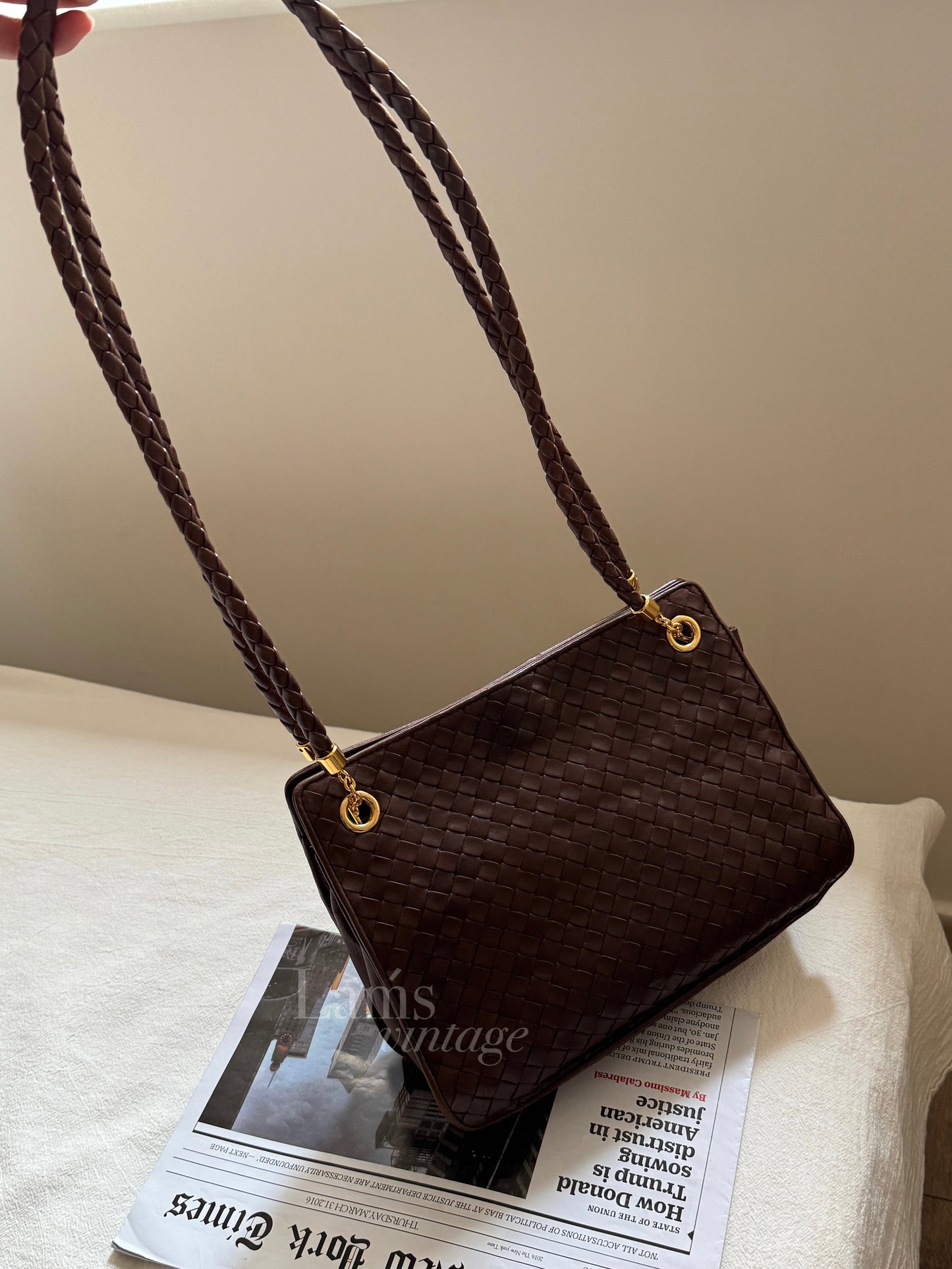 Vintage Bottega Veneta intrecciato shoulder bag🧸
