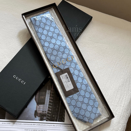 Vintage Gucci tie, with box 未使用保存品
