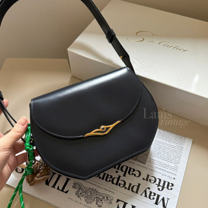 Vintage Cartier leather 2-way bag
