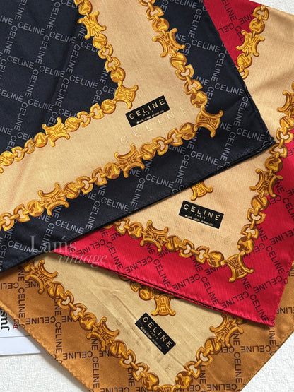 Vintage Celine scarfs gift box set of 3