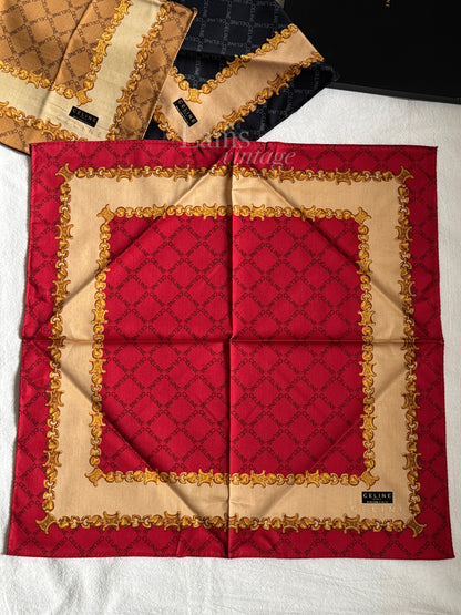 Vintage Celine scarfs gift box set of 3