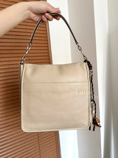 Vintage Loewe雕花大銀扣shoulder bag🗝️
