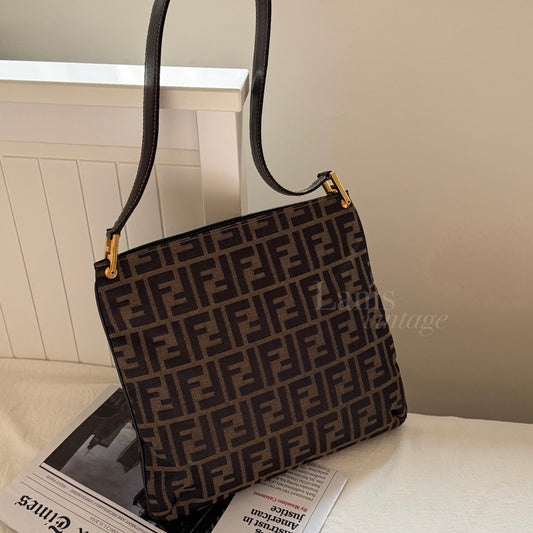 Vintage Fendi zucca square tote🫒