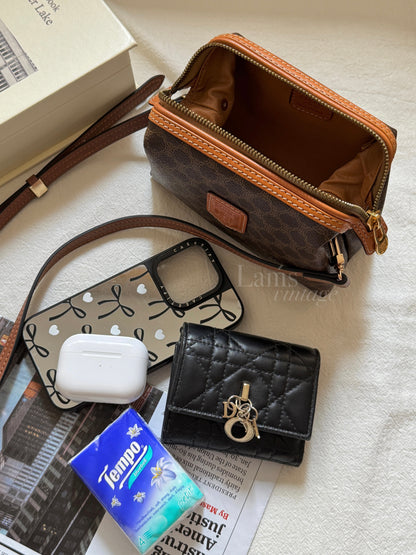 Vintage Celine macadam mini pouch