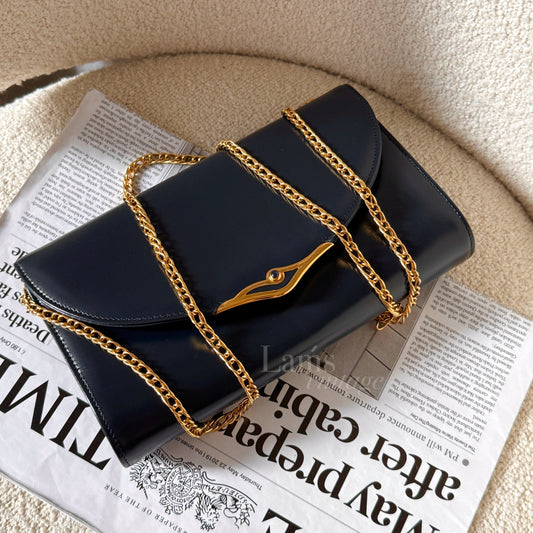 Vintage Cartier 藍寶石2-way chain bag💎