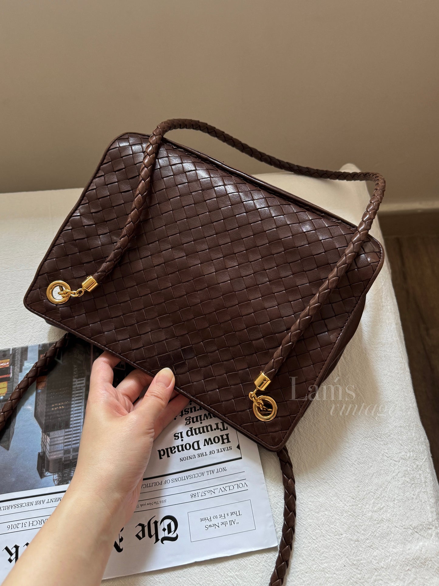 Vintage Bottega Veneta intrecciato shoulder bag🧸