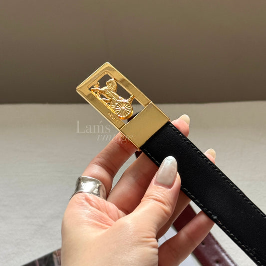 Vintage Celine馬車扣belt🎠