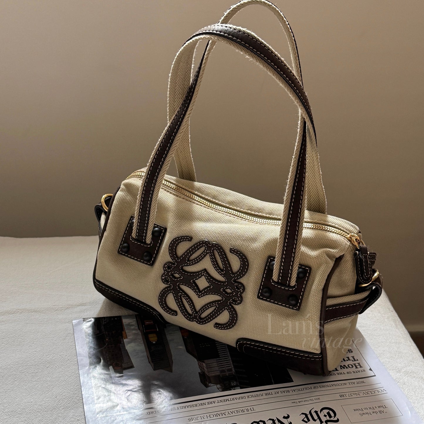 Vintage Loewe canvas leather 2-way