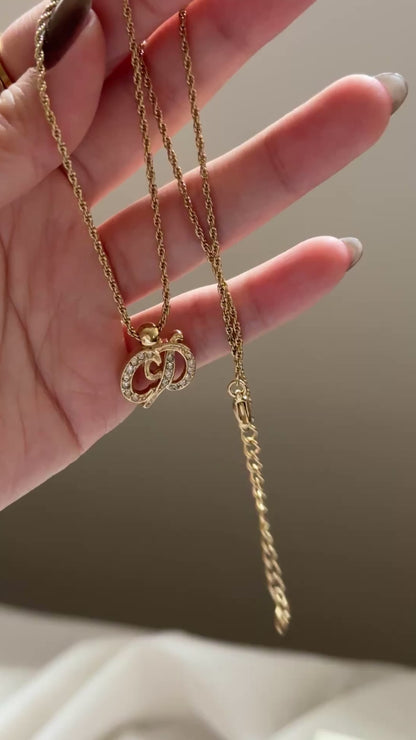 Vintage Dior CD necklace✨