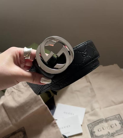 Pre-owned Gucci belt, full box set🎁近保存品